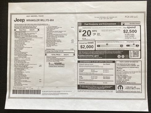 Used 2021 Jeep Wrangler Sport image 13