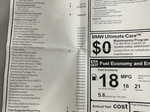 Used 2024 BMW X7 M60i w/ Executive Package image 13