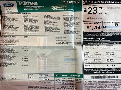 Used 2020 Ford Mustang Premium w/ 2.3L High Performance Package RWD image 28