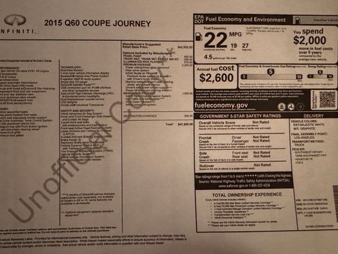 Used 2015 INFINITI Q60 Journey w/ Premium Package image 26