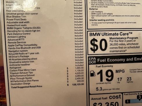 Used 2019 BMW M4 CS w/ Executive Package image 2