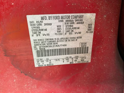 Used 2001 Ford F250 2WD Crew Cab Super Duty image 10