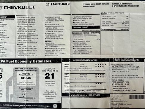 Used 2011 Chevrolet Tahoe LT w/ Luxury Package image 9