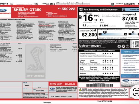 Used 2019 Ford Mustang Shelby GT350 w/ Technology Package image 15