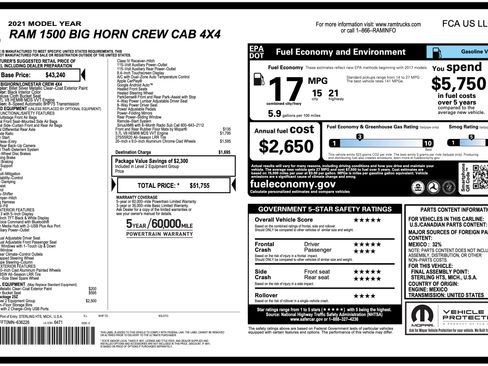 Used 2021 RAM 1500 Big Horn image 20