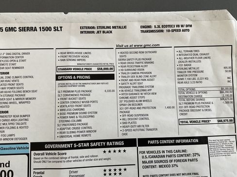 Used 2025 GMC Sierra 1500 SLT w/ SLT Premium Plus Package AWD/4WD image 16