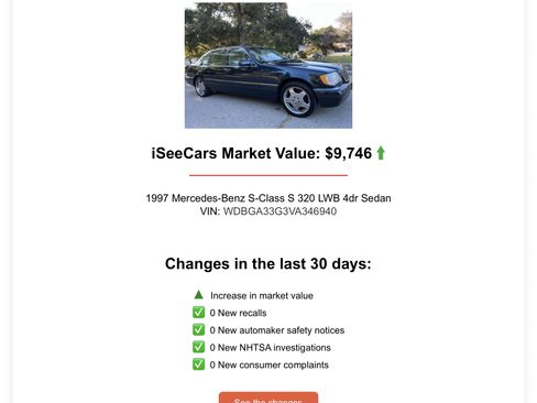 Used 1997 Mercedes-Benz S 320 image 1