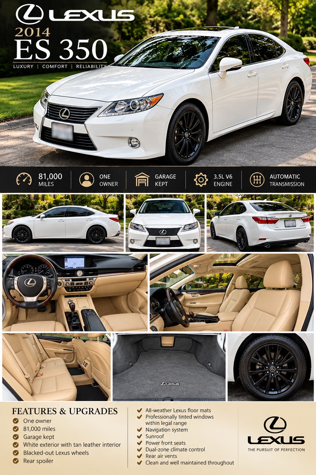 Used 2014 Lexus ES 350 w/ Luxury Package FWD image 16