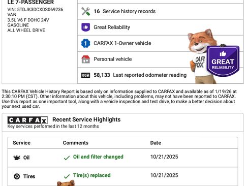 Used 2013 Toyota Sienna LE image 9