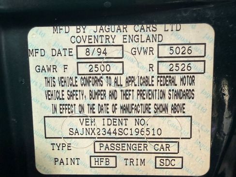 Used 1995 Jaguar XJS V12 Convertible image 23