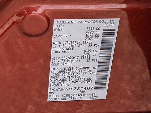 Used 2020 Nissan Rogue SV image 16