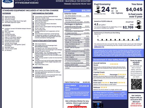 Used 2021 Ford F150 Lariat w/ Equipment Group 502A High image 12