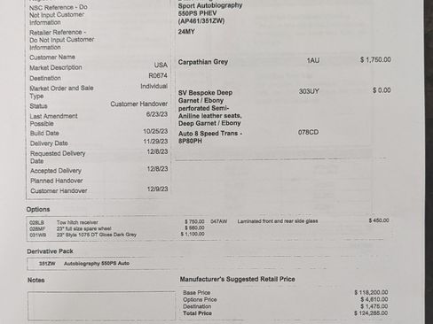 Used 2024 Land Rover Range Rover Sport Autobiography image 2