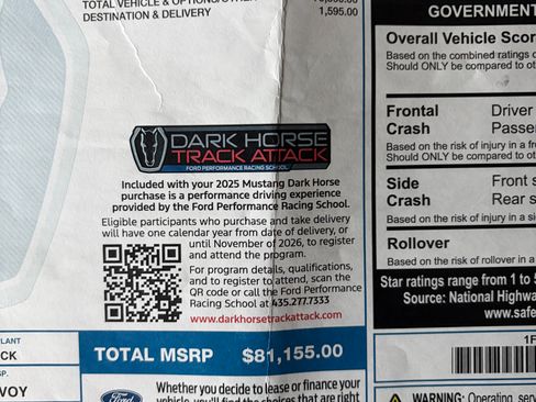 Used 2025 Ford Mustang Dark Horse w/ Dark Horse Handlin Package RWD image 24