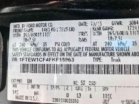 Used 2015 Ford F150 Lariat w/ Equipment Group 502A Luxury image 23