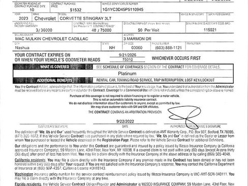 Used 2023 Chevrolet Corvette Stingray Premium Conv w/ Z51 Performance Package image 24