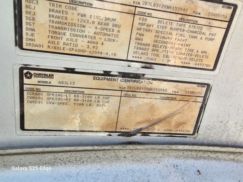 Used 1998 Dodge B3500 Van image 12