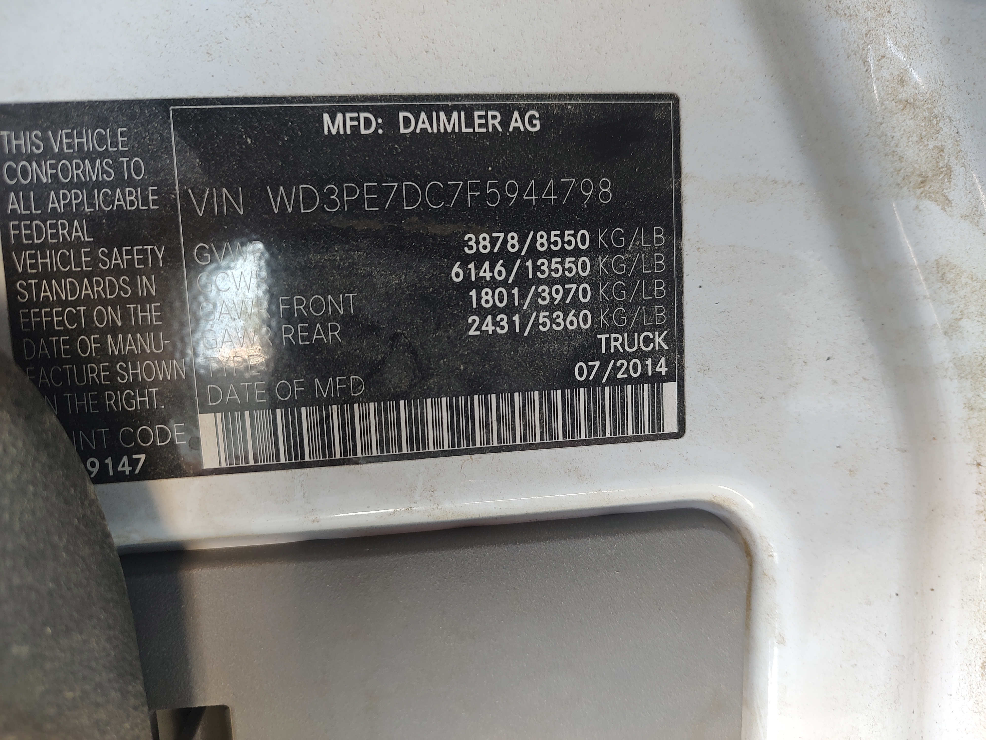 Used 2015 Mercedes-Benz Sprinter 2500 image 3