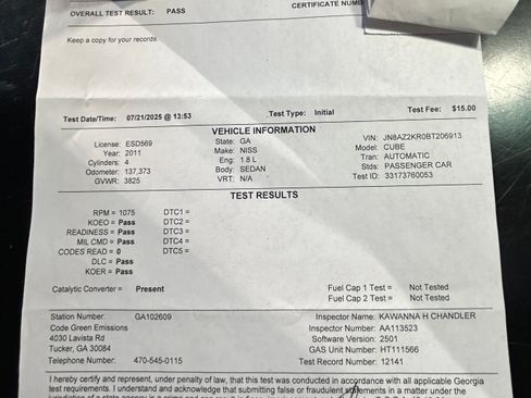 Used 2011 Nissan Cube 1.8 SL w/ SL Preferred Pkg image 22