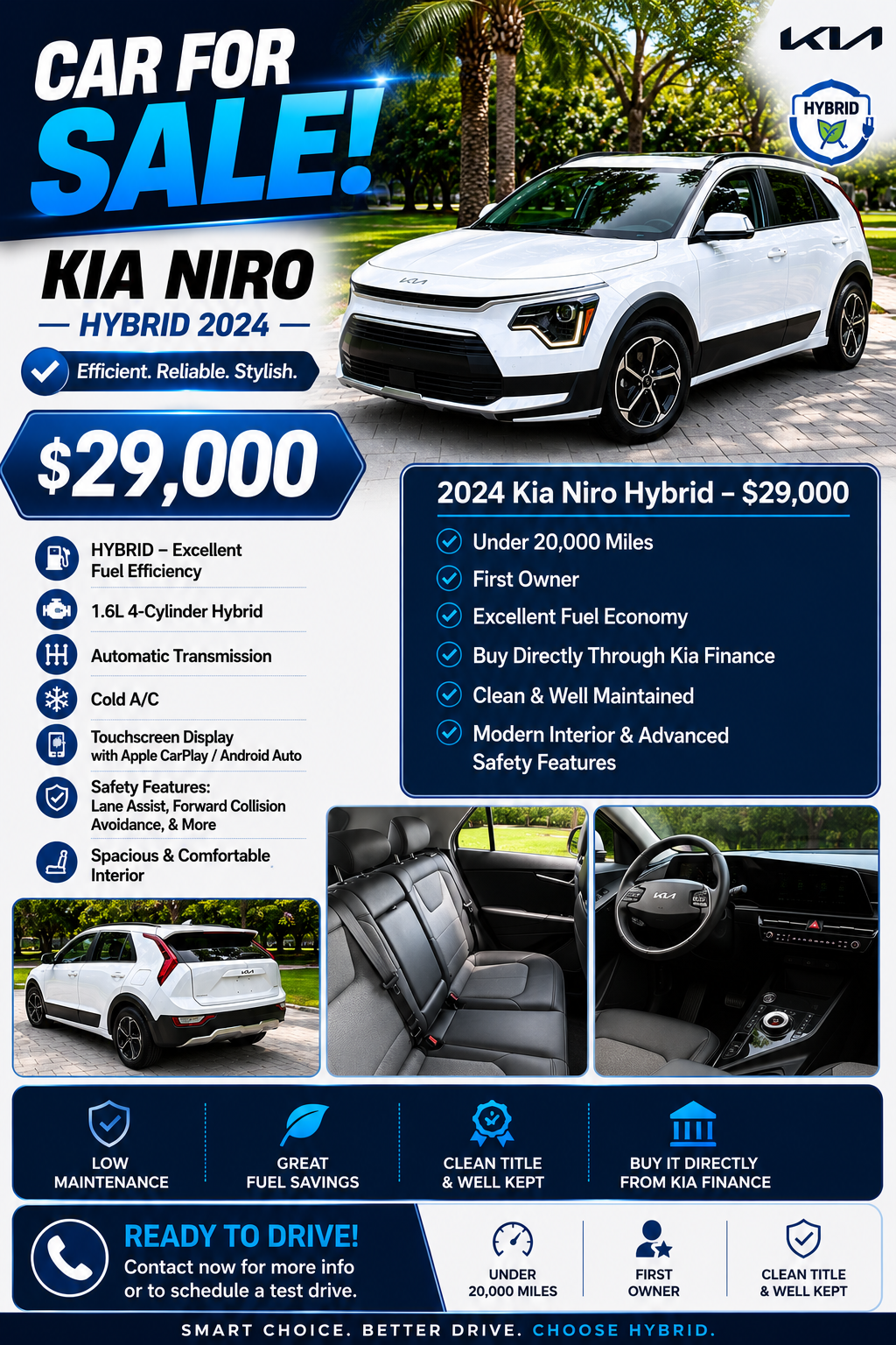 Used 2024 Kia Niro EX FWD image 1