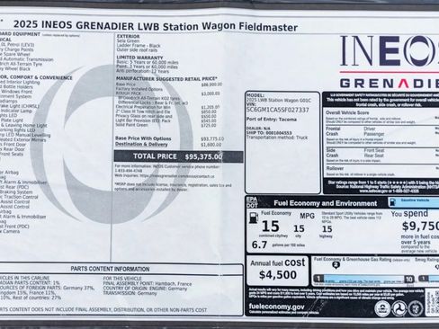 Used 2025 INEOS Grenadier Station Wagon AWD/4WD image 10