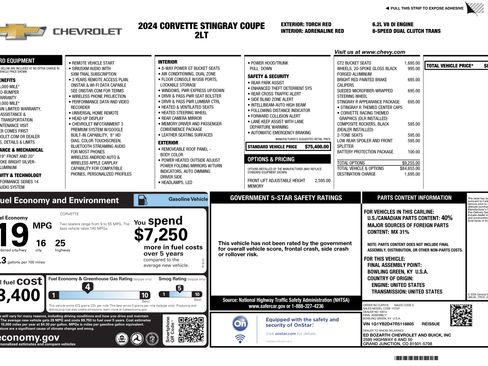 Used 2024 Chevrolet Corvette Stingray Preferred Cpe image 23