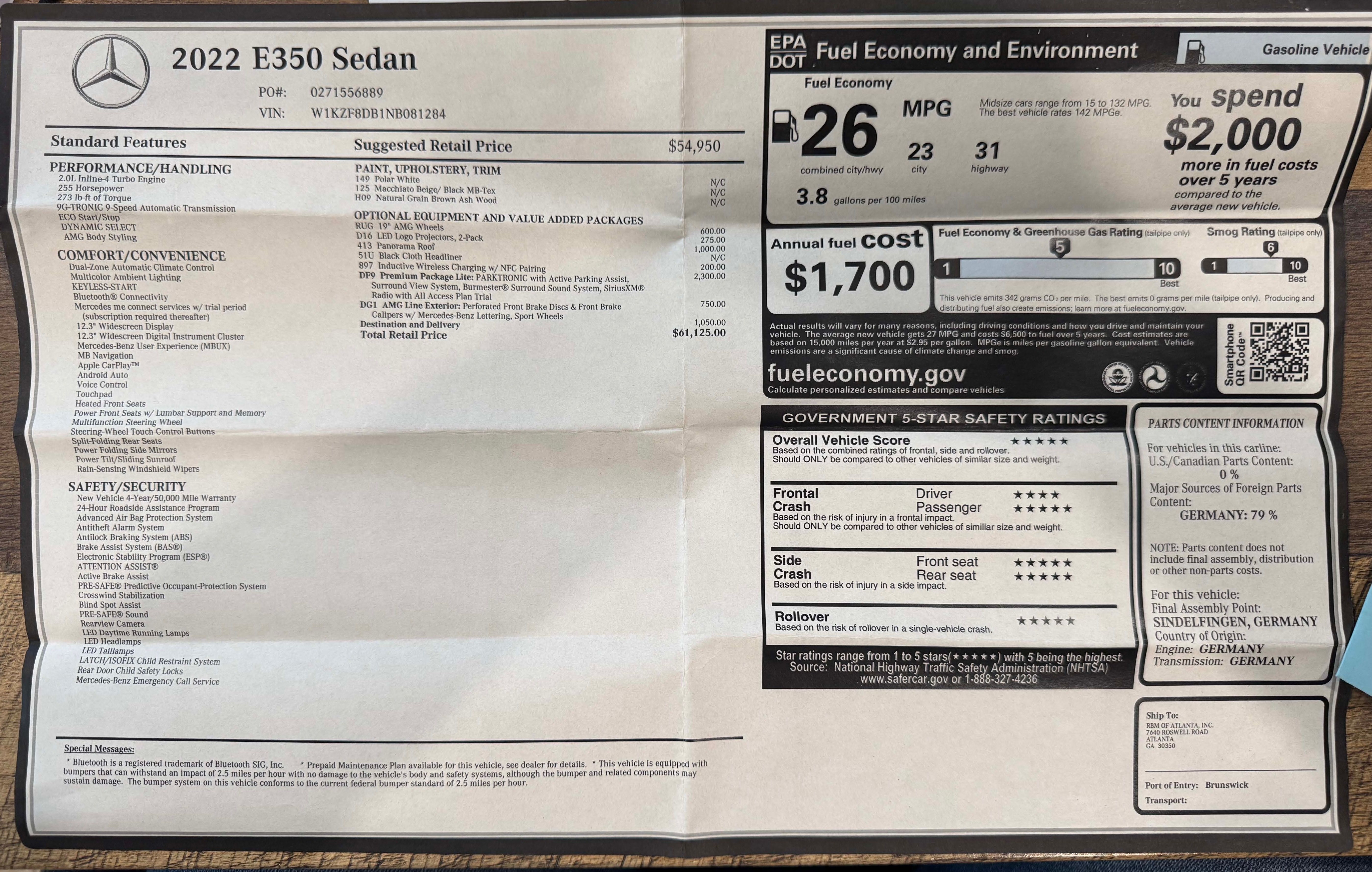 Used 2022 Mercedes-Benz E 350 Sedan image 9