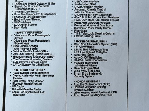 Used 2022 Honda Insight EX image 13