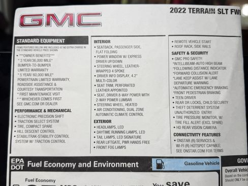 Used 2022 GMC Terrain SLT w/ Infotainment Package II image 5