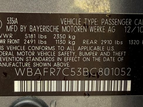 Used 2011 BMW 535i Sedan image 21