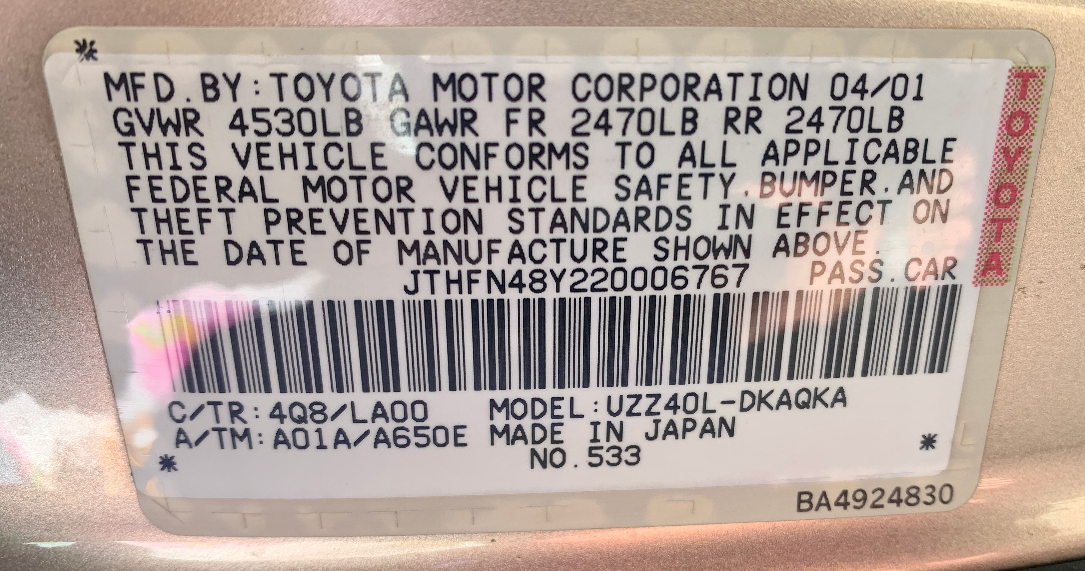 Used 2002 Lexus SC 430 Convertible RWD image 13