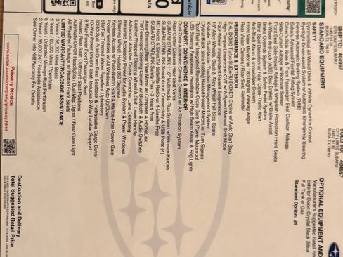 Used 2025 Subaru Outback Onyx Edition XT image 10