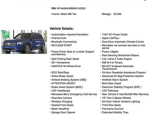 Used 2021 Mercedes-Benz GLB 250 4MATIC image 18