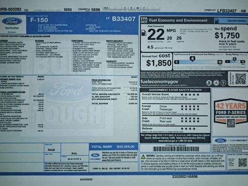 Used 2020 Ford F150 XL w/ Equipment Group 101A Mid image 11