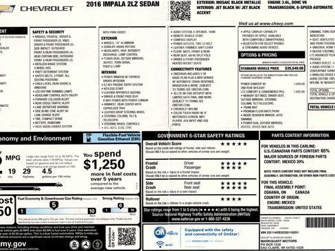 Used 2016 Chevrolet Impala LTZ w/ Enhanced Convenience Package image 20