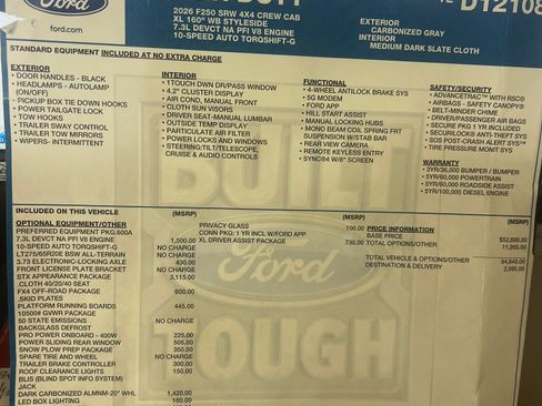 Used 2026 Ford F250 XL w/ STX Appearance Package AWD/4WD image 16