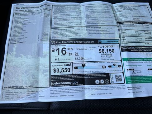 Used 2013 BMW M5 w/ Executive Pkg image 12