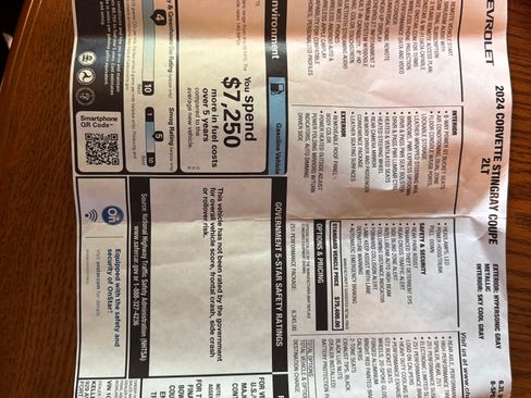 Used 2024 Chevrolet Corvette Stingray Preferred Cpe w/ Z51 Performance Package image 14