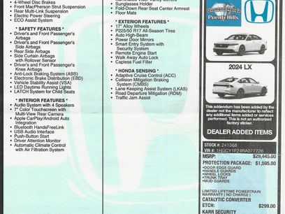 Used 2024 Honda Accord LX