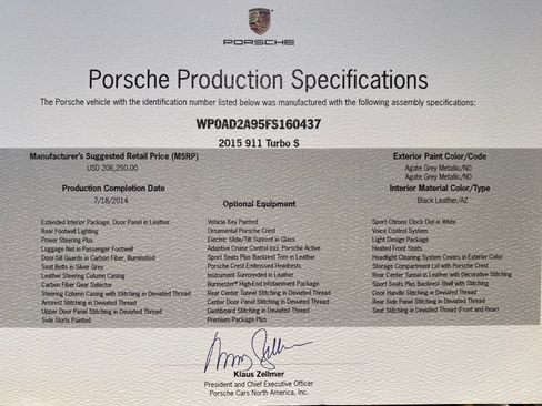 Used 2015 Porsche 911 Turbo S image 2