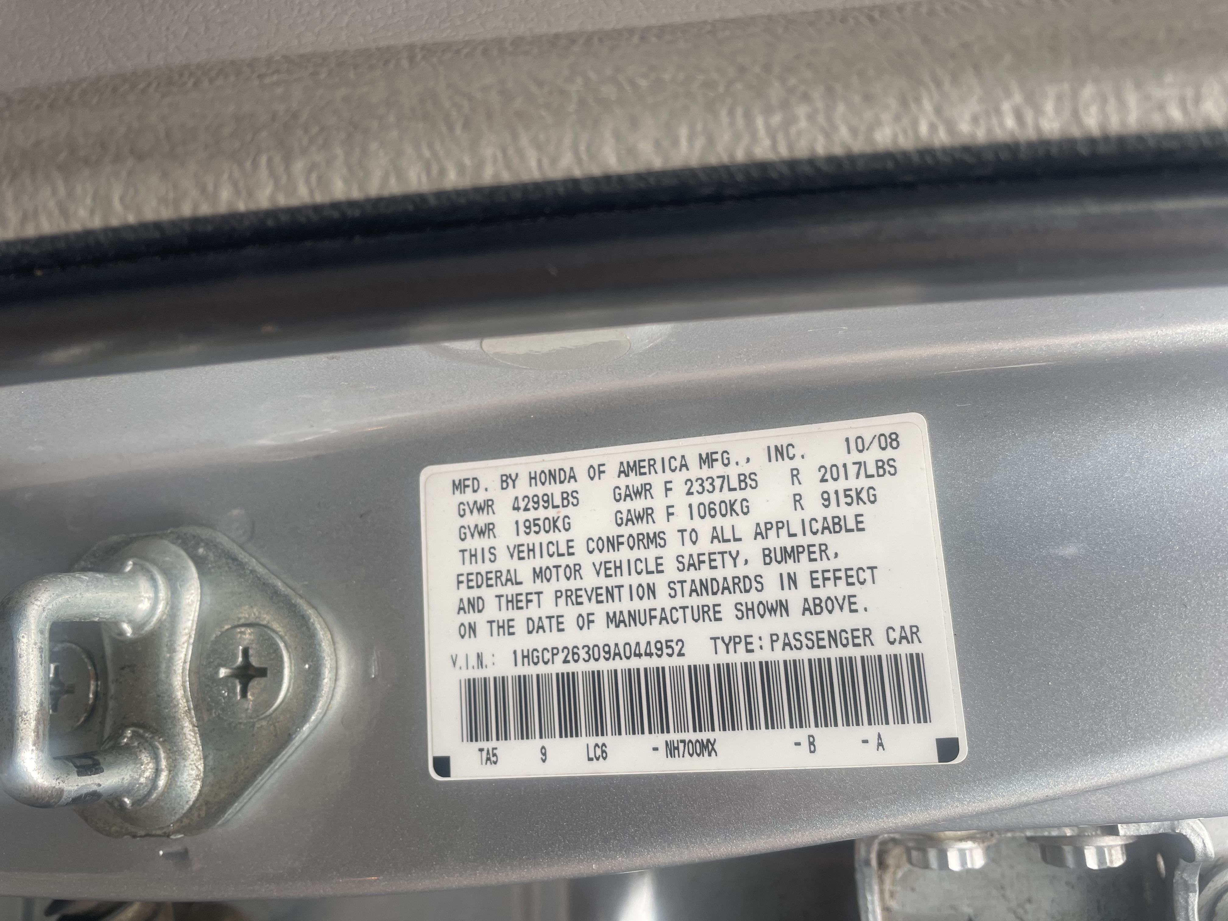 Used 2009 Honda Accord LX image 8