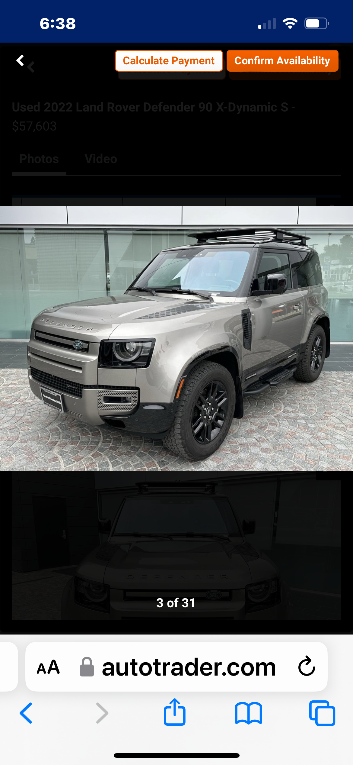 Used 2022 Land Rover Defender 90 X-Dynamic S AWD/4WD image 2