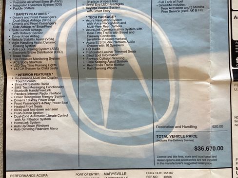 Used 2016 Acura TLX w/ Technology Package image 13