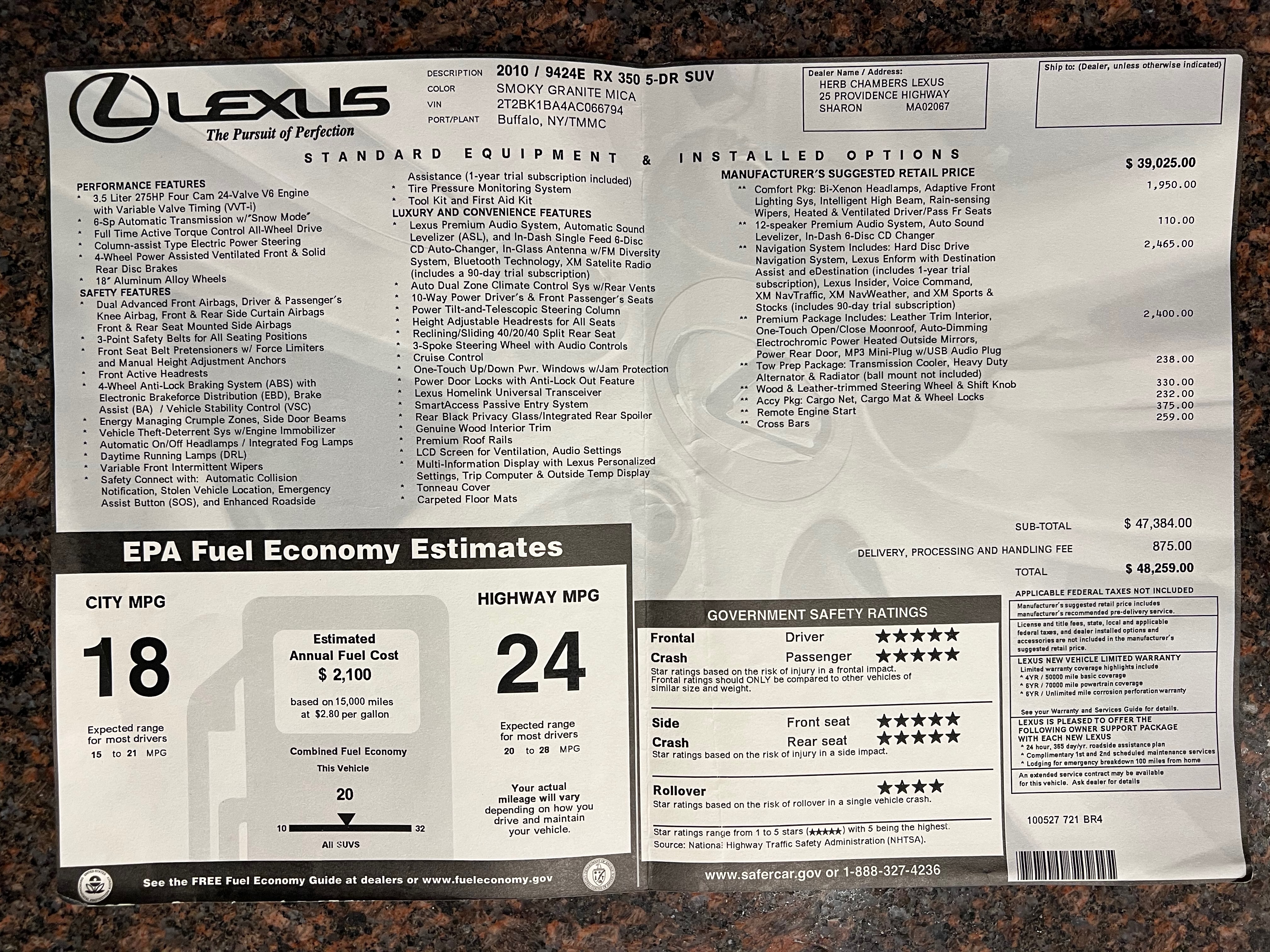 Used 2010 Lexus RX 350 AWD image 20