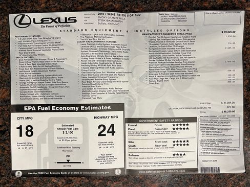 Used 2010 Lexus RX 350 AWD image 20