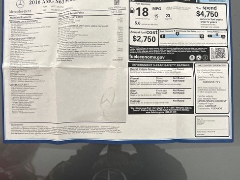 Used 2016 Mercedes-Benz S 63 AMG 4MATIC Sedan image 28