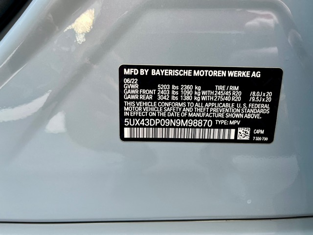 Used 2022 BMW X3 sDrive30i w/ M Sport Package 2 RWD image 21