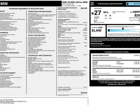 Used 2025 BMW X3 M50 w/ Premium Package image 16