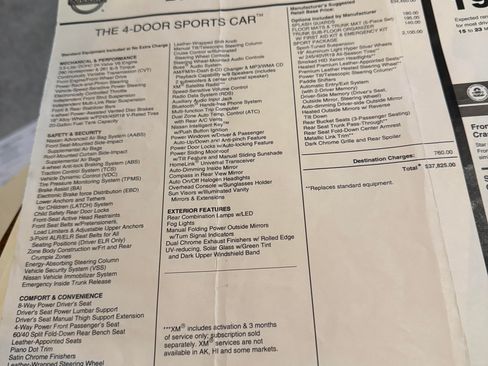 Used 2011 Nissan Maxima 3.5 SV w/ Sport Pkg image 10