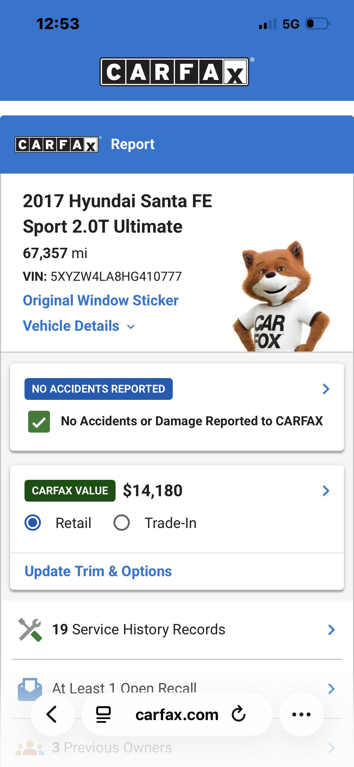 Used 2017 Hyundai Santa Fe Sport FWD image 4